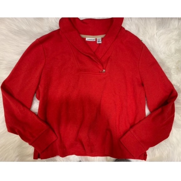 3/$15 Croft & Barrow Red Pullover Sweater - Picture 1 of 9
